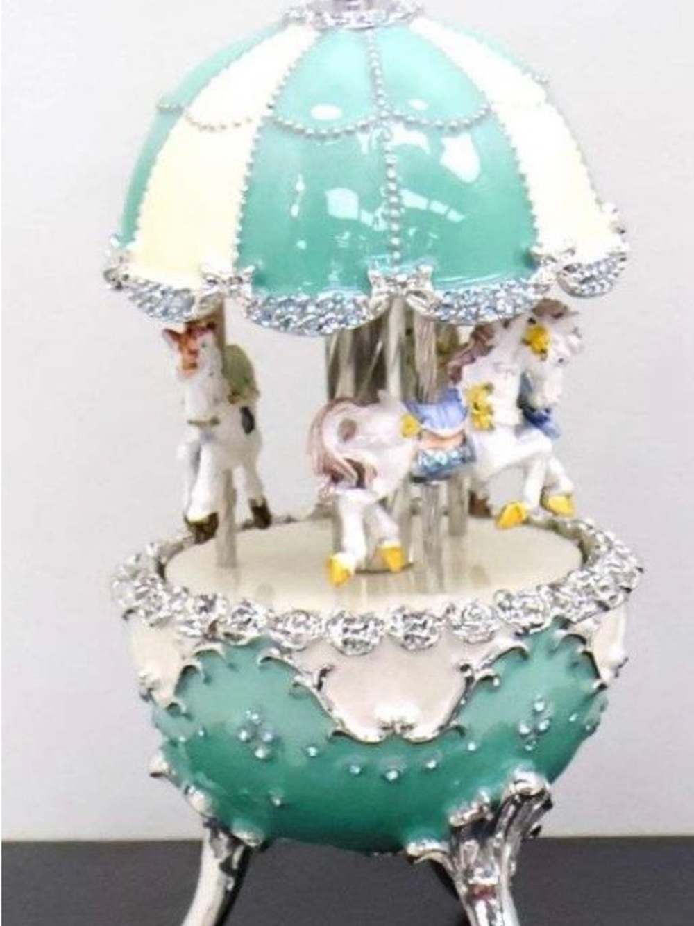 Authentic Keren Kopal Musical Carousel Egg with box